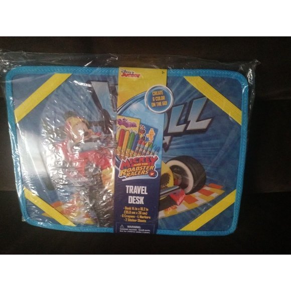 Innovative Designs Disney Junior Mickey And The Roadster Racers Travel Desk New - Picture 12 of 12